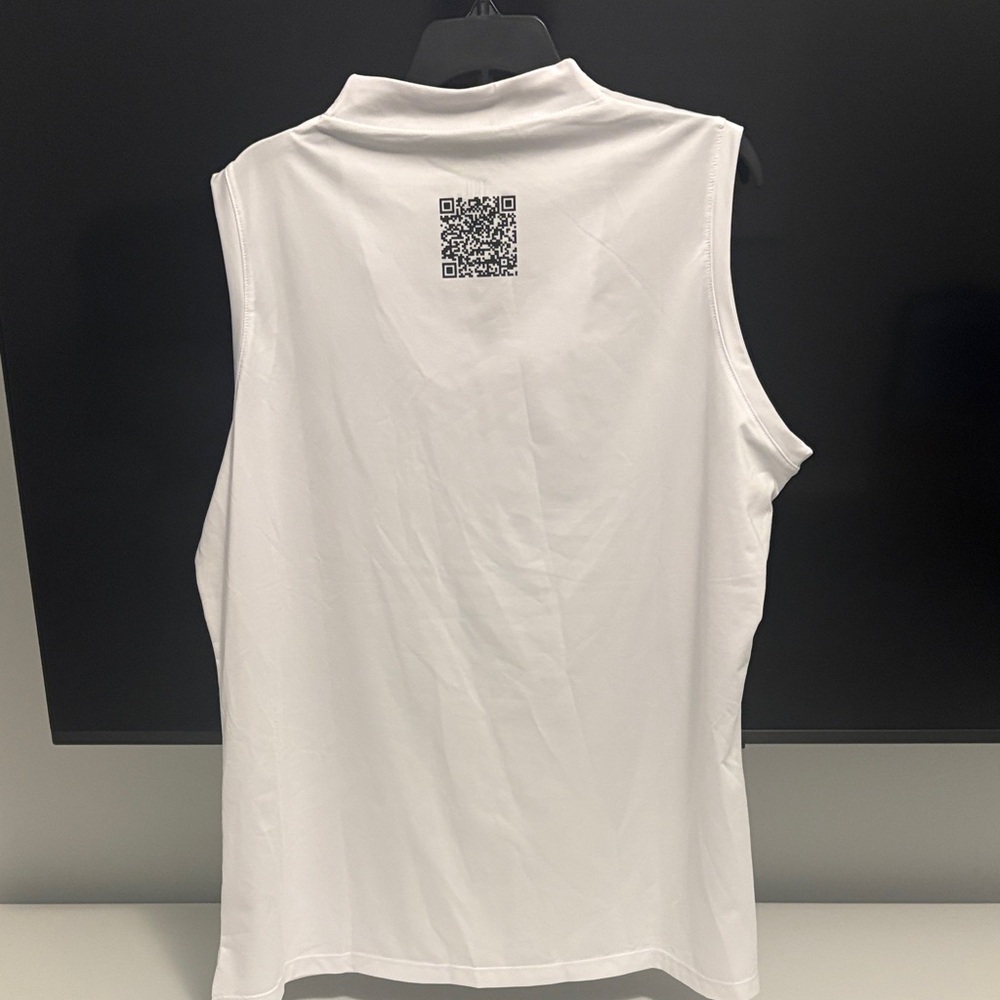NWT TAIL White Sleeveless V-Neck Golf Top; Sz: XL - Picture 6 of 12